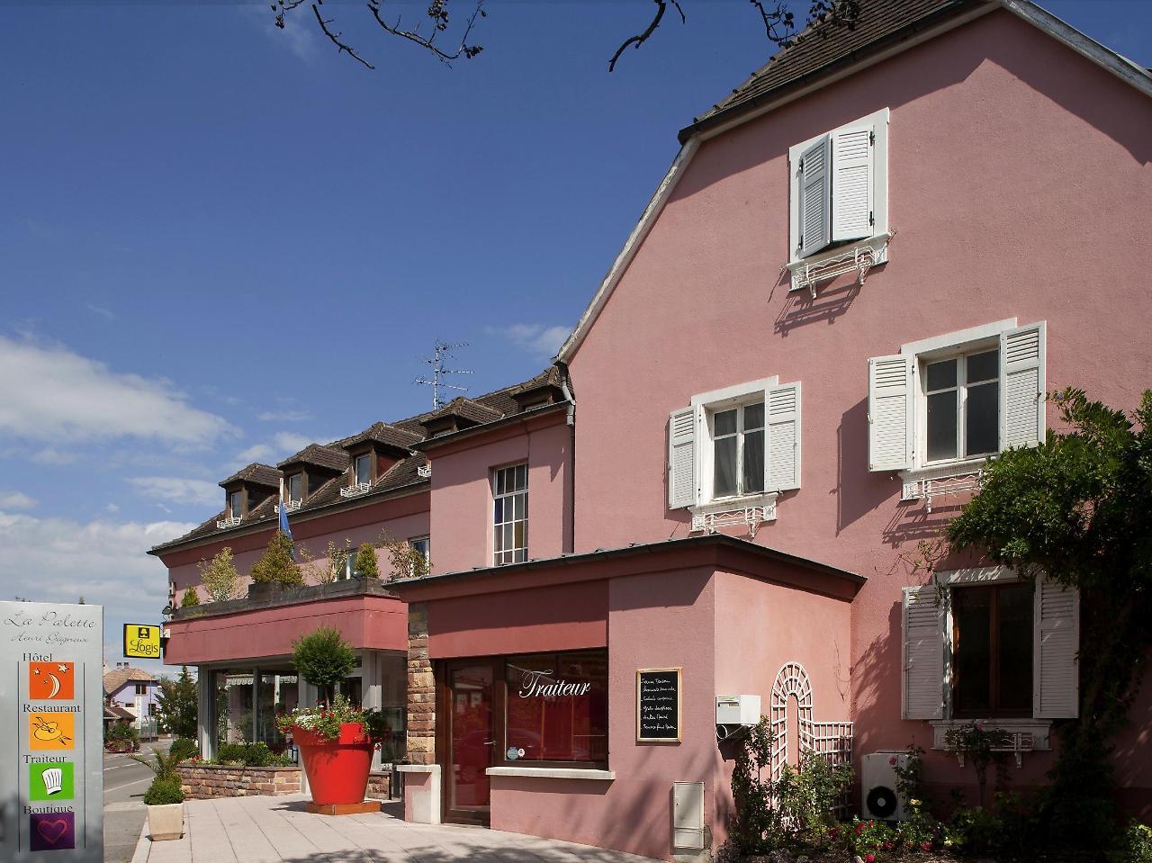 Hotel Restaurant Logis La Palette Wettolsheim Exterior photo